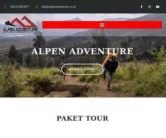 Alpenadventure.co.id(Paket Wisata) Screenshot