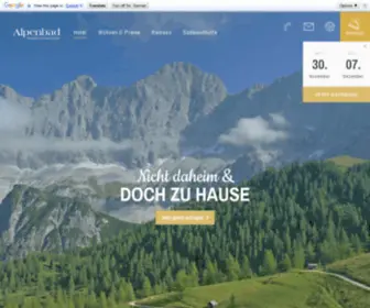 Alpenbad-Ramsau.at(Urlaub bei Freunden) Screenshot