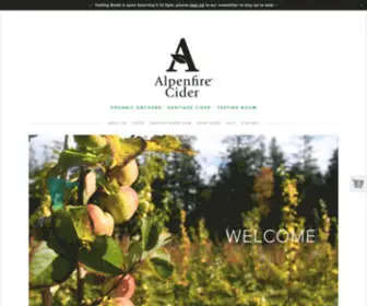 Alpenfirecider.com(Alpenfire Cider) Screenshot