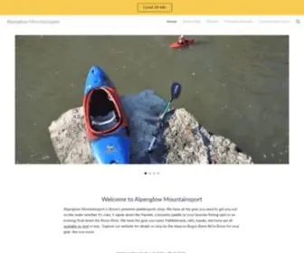 Alpenglowidaho.com(Boise's premiere paddlesports shop) Screenshot