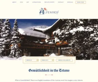 Alpenhoflodge.com(Alpenhof Lodge) Screenshot