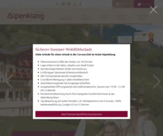 Alpenklang.info(Ihr Hotel in Großarl mitten in der Natur) Screenshot