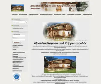 Alpenlandkrippen.de(Alpenland/krippen/Bauernhof/Krippenzubehör/krippenbeleuchtung) Screenshot