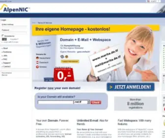 Alpennic.com(Your Domain Webspace Email) Screenshot