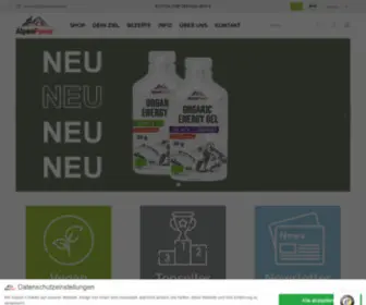 Alpenpower.com(Organic Fitness Food) Screenshot