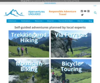 Alpenventuresunguided.com(Alpenventures UNGUIDED) Screenshot