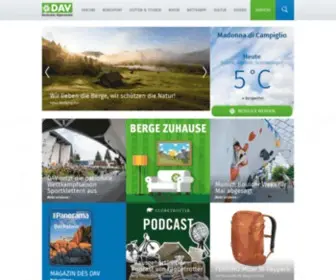 Alpenverein.de(Deutscher Alpenverein (DAV)) Screenshot