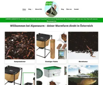 Alpenwurm.at(Kompostwürmer) Screenshot