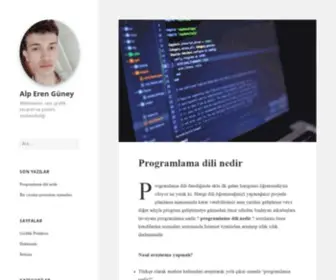 Alperenguney.com.tr(Siber Güvenlik Uzmanı Alp Eren Güney) Screenshot