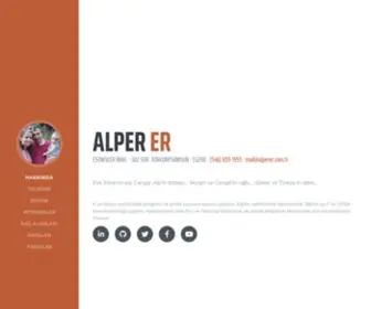 Alperer.com.tr(Alper ER) Screenshot