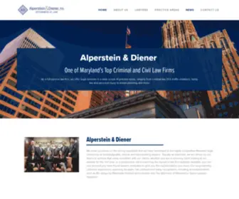 Alpersteinanddiener.com(Alperstein & Diener) Screenshot