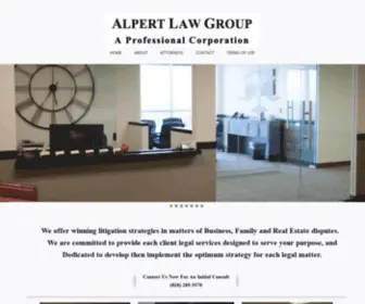 Alpertlawgroup.com(Alpert Law Group) Screenshot