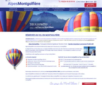 Alpes-Montgolfiere.fr(Vol) Screenshot