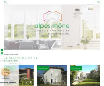 Alpes-Rhone-Immo.com(Agence immobilière Grenoble) Screenshot