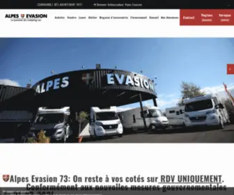 Alpesevasion.com(Alpes Evasion) Screenshot