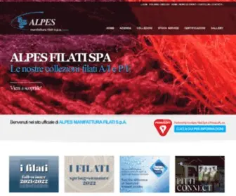 Alpesfilati.com(ALPES MANIFATTURA FILATI S.p.A) Screenshot