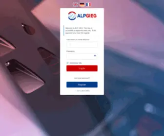 Alpgiegshop.com(Log In ‹ ALP GIEG) Screenshot