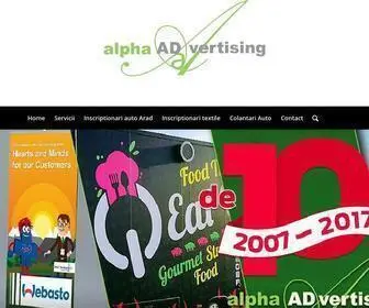 Alpha-Advertising.ro(Promovarea imaginii companiei dumneavoastr) Screenshot