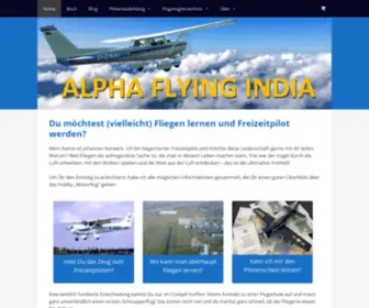Alpha-Flying-India.de(Fliegen lernen) Screenshot