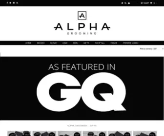 Alpha-Grooming.com(Alpha Grooming Products) Screenshot