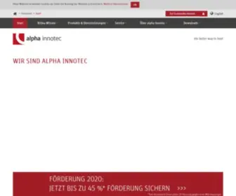 Alpha-Innotec.de(Wärmepumpe für Heizung und Warmwasser) Screenshot