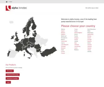 Alpha-Innotec.ie(Heat Pumps) Screenshot