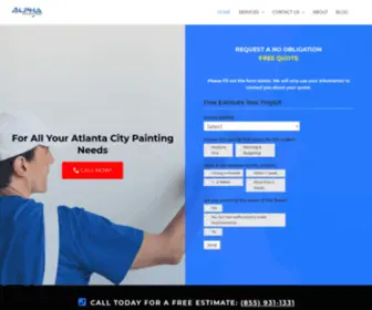 Alpha-Painting.com(Painting Contractors in Atlanta GA) Screenshot