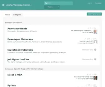 Alpha-Vantage.community(Alpha Vantage Community) Screenshot