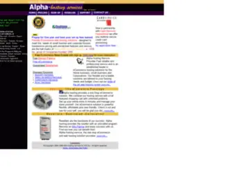 Alpha-Webhost.com(Ecommerce web Hosting Services) Screenshot