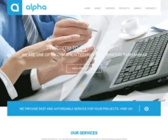 Alpha.com.mm(Alpha Info) Screenshot