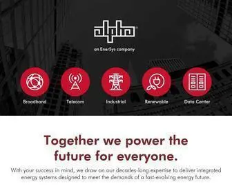 Alpha.com(Alpha Technologies) Screenshot