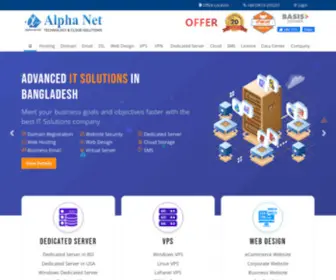 Alpha.net.bd(Web Hosting) Screenshot