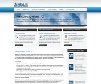 Alpha1C.com(Alpha 1C provides strategic consulting) Screenshot