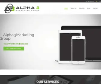 Alpha3Marketinggroup.com(Full Service Marketing Firm) Screenshot