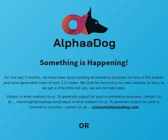 Alphaadog.com(Website Builder 404) Screenshot