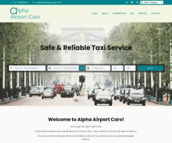 Alphaairportcars.com(Alpha Airport Cars) Screenshot