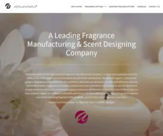 Alphaaromatics.com(A Leading Perfume Designer And Supplier) Screenshot