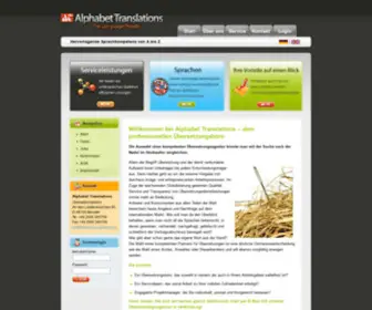 Alphabet-Translations.com(Übersetzungsbüro) Screenshot