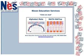 Alphabetmats.com(Nixon Eduation Services) Screenshot