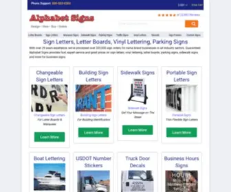 Alphabetsigns.com Screenshot