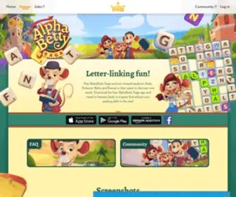 Alphabettysaga.com(Games) Screenshot