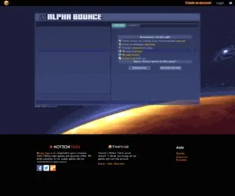 Alphabounce.com(Web game) Screenshot