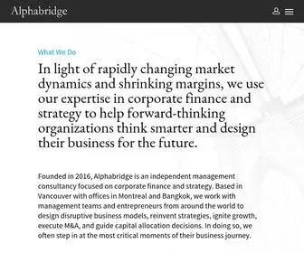 Alphabridge.co(Global Management Consulting) Screenshot