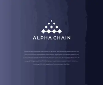 Alphachain.com(AlphaChain) Screenshot