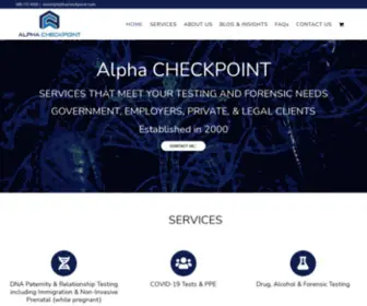 Alphacheckpoint.com(Alpha CHECKPOINT) Screenshot