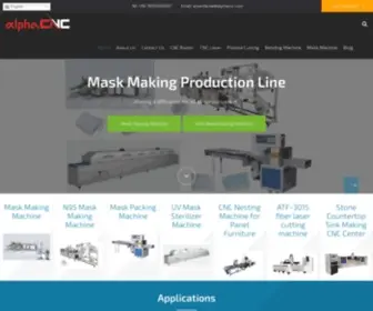 Alphacnc.com(Better OEM CNC Machine Supplier) Screenshot