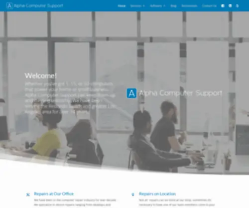 Alphacomputersupport.com(IT Support for Home & Businesses) Screenshot