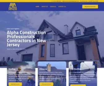 Alphaconstructionnj.com(Alpha construction company based in nj) Screenshot