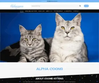 Alphacoons.com(Alpha coons) Screenshot