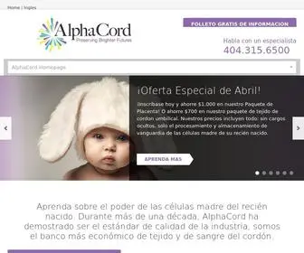 Alphacord.net(Cord Blood Banking) Screenshot